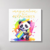 Imagination Has No Boundaries — Kids’ Room Poster Leinwanddruck (Vorderseite)