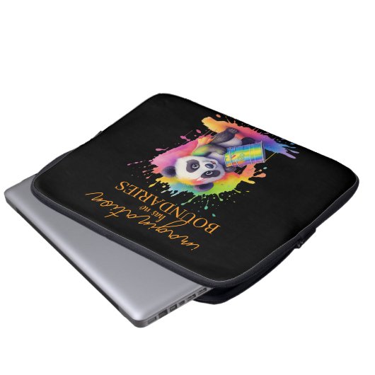 Imagination Has No Boundaries — Laptop Cases Laptopschutzhülle (Vorne Knopf)
