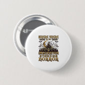 Imagination Horror Halloween Spukhaus Friedhof Button (Vorne & Hinten)