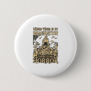 Imagination Horror Halloween Spukhaus Friedhof Button