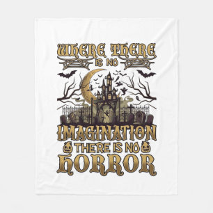 Imagination Horror Halloween Spukhaus Friedhof Fleecedecke