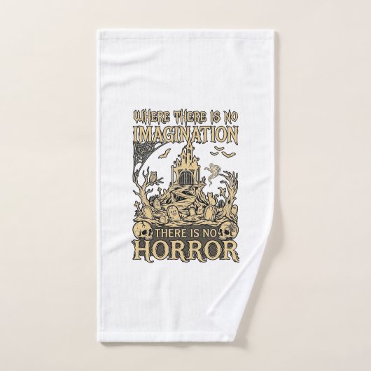 Imagination Horror Halloween Spukhaus Friedhof Handtuch (Handtuch)