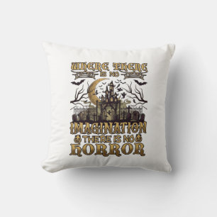 Imagination Horror Halloween Spukhaus Friedhof Kissen