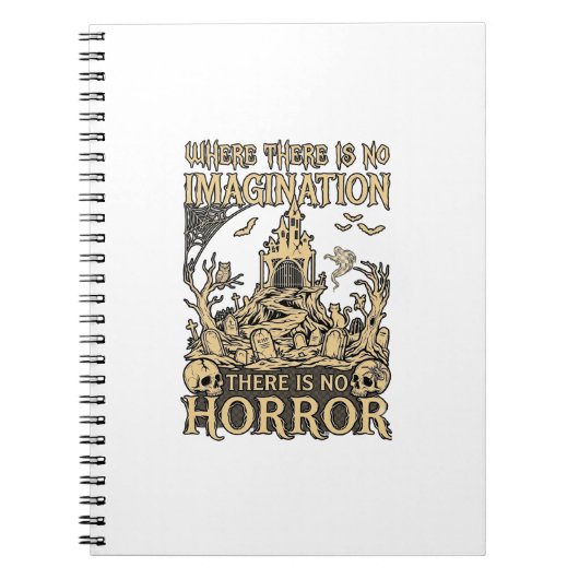 Imagination Horror Halloween Spukhaus Friedhof Notizblock (Vorderseite)