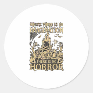Imagination Horror Halloween Spukhaus Friedhof Runder Aufkleber