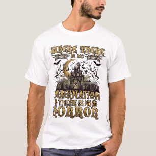Imagination Horror Halloween Spukhaus Friedhof T-Shirt
