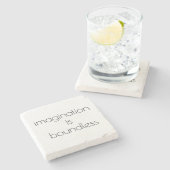 Imagination Marble Stone Untersetzer (Seitenansicht)