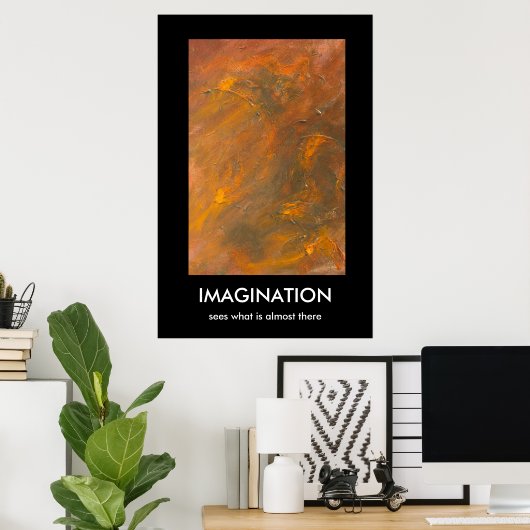 IMAGINATION, sees what is almost there Poster (Heimbüro)
