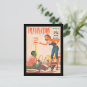 Imagination v06 n01 (1955-01.Greenleaf)_Pulp Art Postkarte (Stehend Vorderseite)