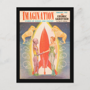Imagination v06 n02 (1955-02.Greenleaf)_Pulp Art Postkarte