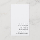 Imaginator Cloud auf Medium Damast Visitenkarte (Rückseite)