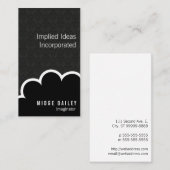 Imaginator Cloud on Dark Damask Visitenkarte (Vorne/Hinten)