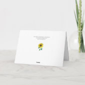 Imagine Card mit Sonnenblumen Karte (Rückseite)
