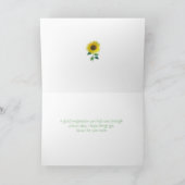 Imagine Card mit Sonnenblumen Karte (Innenseite)
