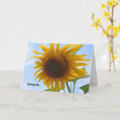 Imagine Card mit Sonnenblumen Karte (Gelbe Blume)