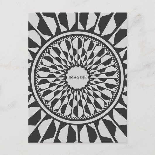 Imagine  feiertagspostkarte (Vorderseite)