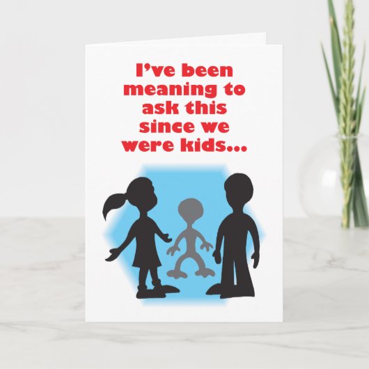 Imagine Friend Humour Birthday Card Karte (Vorderseite)