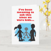 Imagine Friend Humour Birthday Card Karte (Gelbe Blume)