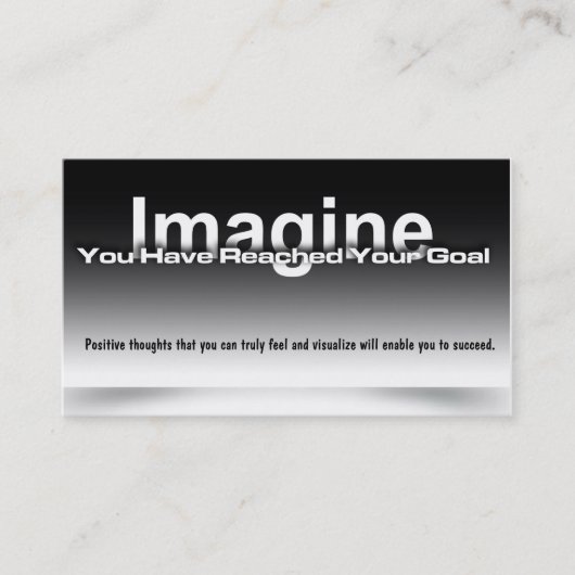 Imagine Goal Card Visitenkarte (Vorderseite)