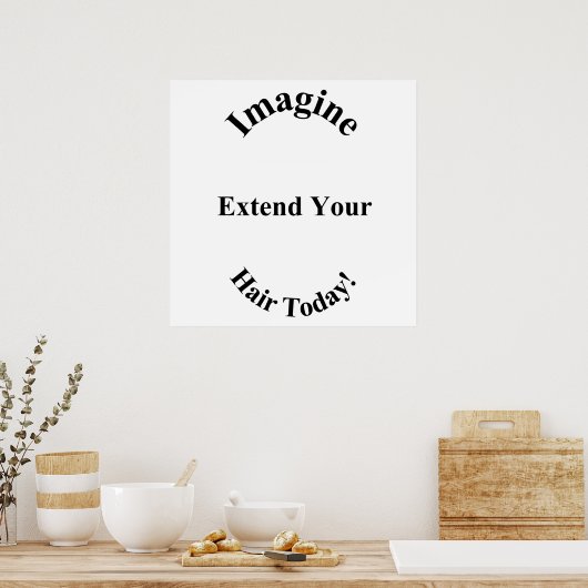 Imagine Hair Extensions Poster Matte (Küche)