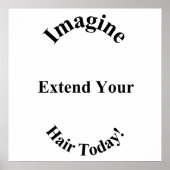 Imagine Hair Extensions Poster Matte (Vorne)