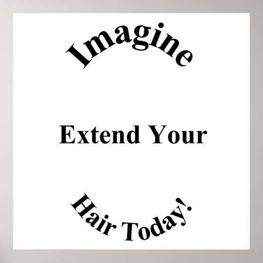 Imagine Hair Extensions Poster Matte (Vorne)