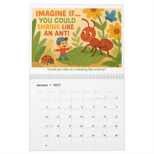 Imagine If… Kids’ Creative Imagination Calendar Kalender (Jan 2027)