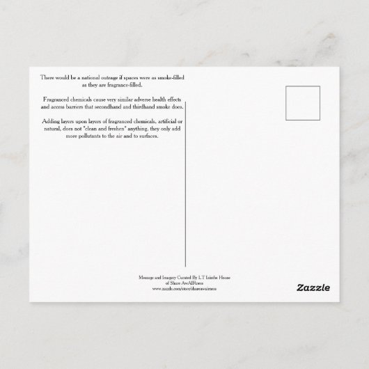 Imagine If Scented Products Were Lit Cigarettes Postkarte (Rückseite)