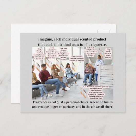 Imagine If Scented Products Were Lit Cigarettes Postkarte (Vorne/Hinten)