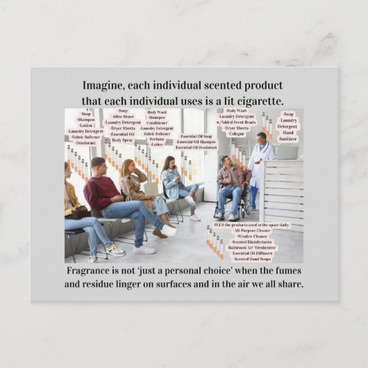 Imagine If Scented Products Were Lit Cigarettes Postkarte (Vorderseite)
