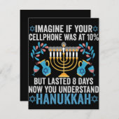 Imagine If Your Cell Phone Was At 10% But Lasted 8 Mitteilungskarte (Vorne/Hinten)