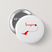 "Imagine"— John Geschenke Button (Vorne & Hinten)