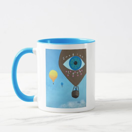 Imagine Love, Hot Air Balloons, Mugs Tasse (Links)
