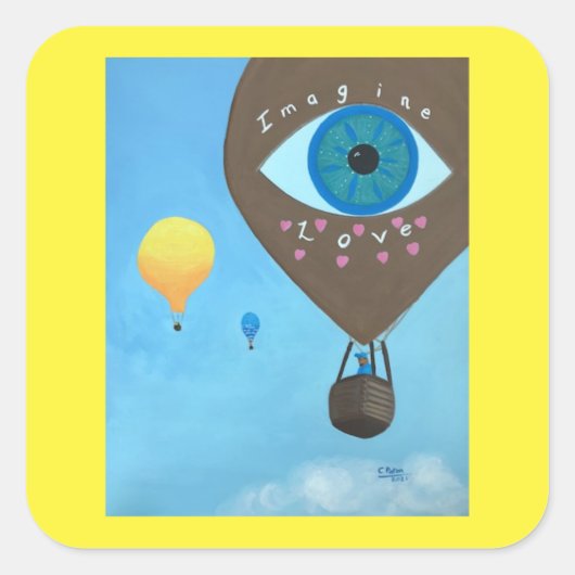 Imagine Love, Hot Air Balloons, stickers (Vorderseite)