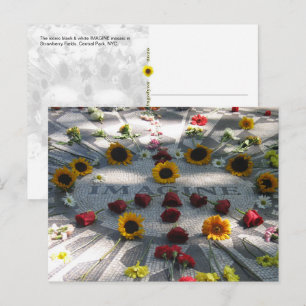IMAGINE-Mosaik, Strawberry Fields, NY - H Postkarte