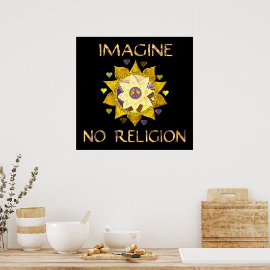 Imagine No Religion Poster (Küche)