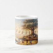 Imagine Peace Garden Dreamscape Fantasy Tasse (Mittel)