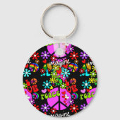 Imagine Peace Star Schlüsselanhänger (Vorderseite)