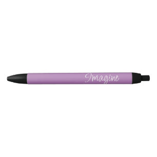 "Imagine" Phrase Lavender Lila Hintergrund Kugelschreiber