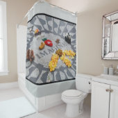 Imagine Strawberry Fields Central Park NYC Foto Duschvorhang (Beispiel)