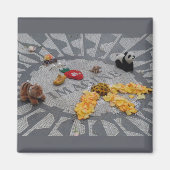 Imagine Strawberry Fields Central Park NYC Foto Magnet (Vorne)