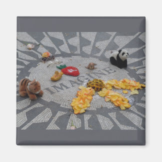 Imagine Strawberry Fields Central Park NYC Foto Magnet