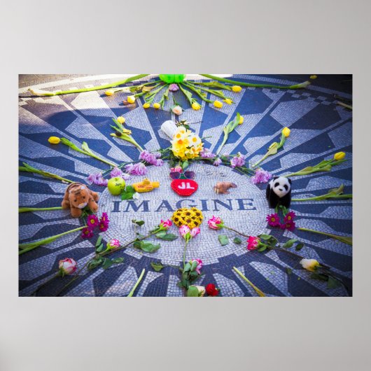 Imagine Strawberry Fields NYC Poster (Vorne)