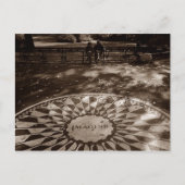 Imagine Strawberry Fields Tribute Central Park NYC Postkarte (Vorderseite)
