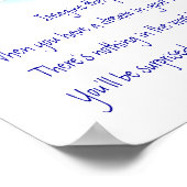 "Imagine The Possumbilities" Poster (Ecke)