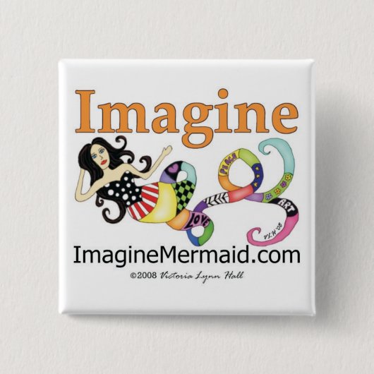ImagineMermaid.com fördernd Button (Vorderseite)