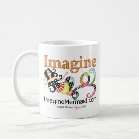 ImagineMermaid.com fördernd Kaffeetasse (Links)