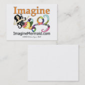 ImagineMermaid.com stellen sich Visitenkarte (Vorne/Hinten)