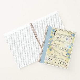 Imaging - Charles Haanel Quote Spiral Notebook Notizblock