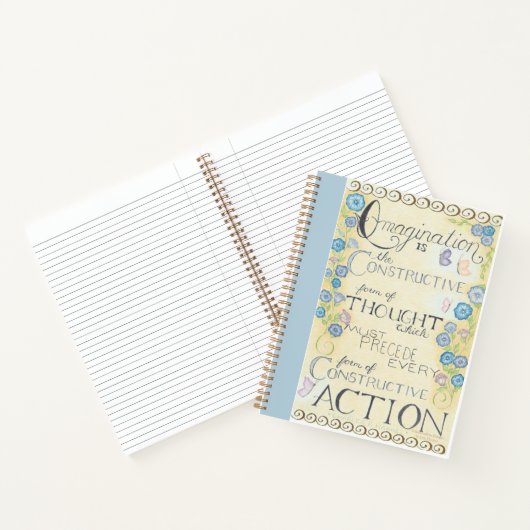 Imaging - Charles Haanel Quote Spiral Notebook Notizblock (Innenseite)